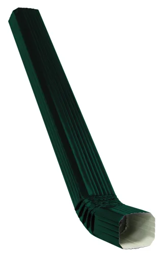 Труба прямоугольная с коленом Вортекс в1 3м RAL 6005
