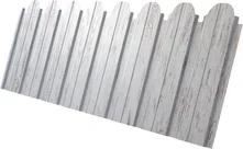 Профнастил С10B фигурный Гранд Лайн, Под дерево «Снежное дерево», Принт Элит ТвинКолор, 0,45 мм